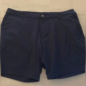 Lulumelon Mens 38 Classic Commission Shorts- Navy -7’’